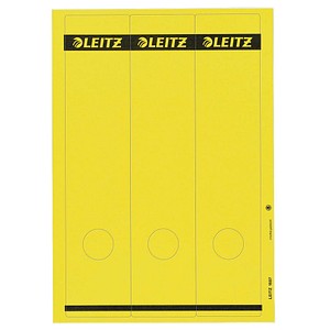 75 LEITZ Ordneretiketten 1687-15 gelb für 8,0 cm Rückenbreite 75 LEITZ Ordneretiketten 1687-15 gelb für 8,0 cm Rückenbreite
