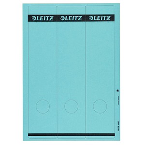 75 LEITZ Ordneretiketten 1687-35 blau für 8,0 cm Rückenbreite 75 LEITZ Ordneretiketten 1687-35 blau für 8,0 cm Rückenbreite