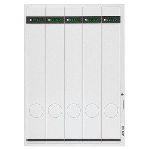 125 LEITZ Ordneretiketten 1688-85 grau für 5,2 cm Rückenbreite 125 LEITZ Ordneretiketten 1688-85 grau für 5,2 cm Rückenbreite