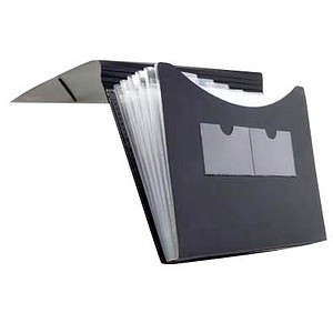 FolderSys Fächermappe 5 Fächer schwarz FolderSys Fächermappe 5 Fächer schwarz