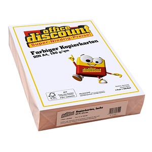 AKTION: office discount Kopierpapier Color lachs DIN A4 80 g/qm 500 Blatt AKTION: office discount Kopierpapier Color lachs DIN A4 80 g/qm 500 Blatt