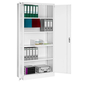 Gürkan Stahlschrank weiß günstig online kaufen | office discount Gürkan Regal weiß 4 Fachböden günstig online kaufen | office