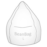 SITTING POINT Beanbag Fluffy L Sitzsack aubergine | office discount