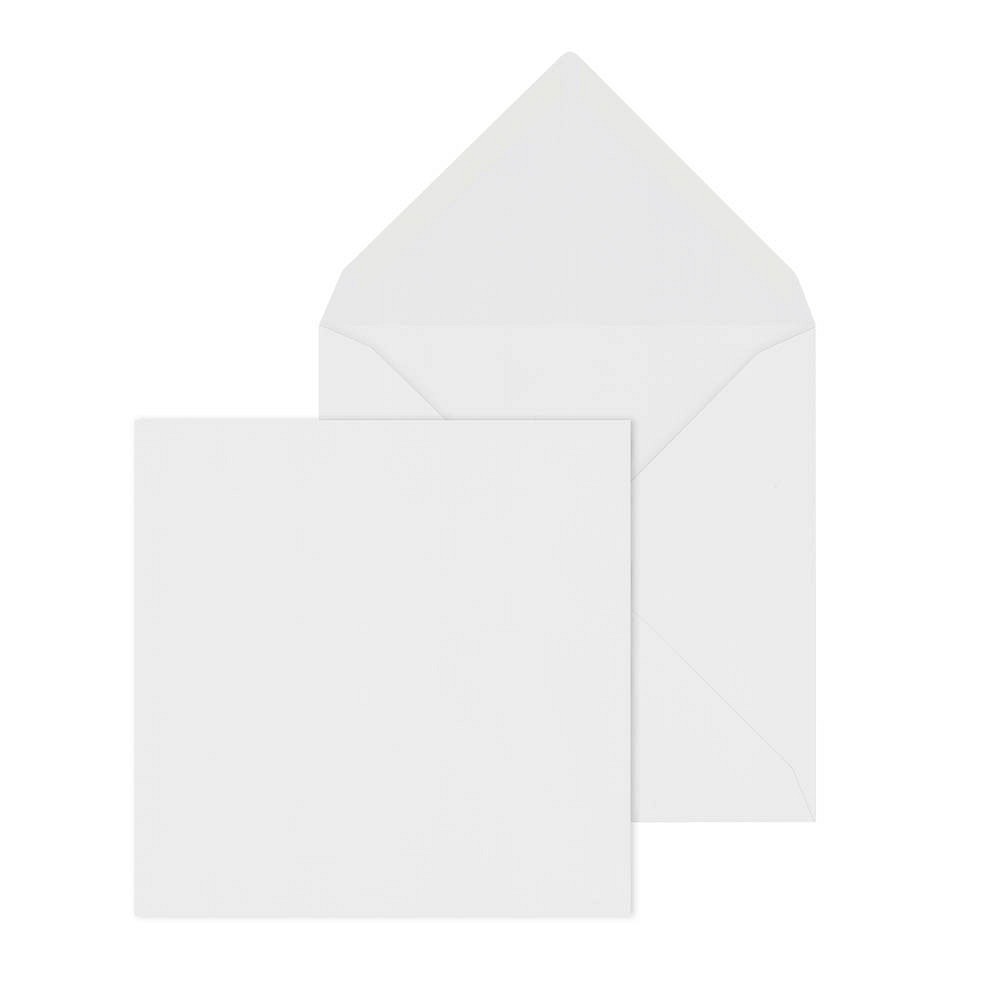 ÖKI Briefumschläge quadratisch ohne Fenster weiß nassklebend 50 St.