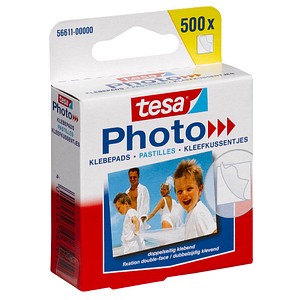 500 tesa Photo doppelseitige Klebepads 1,2 x 1,3 cm 500 tesa Photo doppelseitige Klebepads 1,2 x 1,3 cm