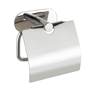 WENKO Toilettenpapierhalter Orea Shine silber, glänzend | office discount