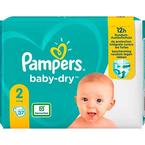 scheuren compressie mei Pampers® Windeln baby-dry™ Größe Gr.2 (4-8 kg) für Babys, 37 St. | office  discount