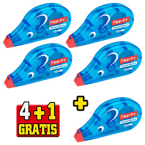 4+1 GRATIS: 4 Tipp-Ex Korrekturroller Pocket Mouse 4,2 mm + GRATIS 1 Korrekturroller 4+1 GRATIS: 4 Tipp-Ex Korrekturroller Pocket Mouse 4,2 mm + GRATIS 1 Korrekturroller