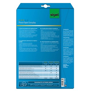 SIGEL Fotopapier IP713 DIN A4 hochglänzend 170 g/qm 20 Blatt SIGEL Fotopapier IP713 DIN A4 hochglänzend 170 g/qm 20 Blatt