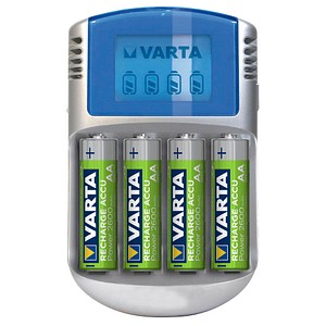 Set: VARTA LCD CHARGER Akku Ladegerät + 4 Mignon Akkus mignon batterie ladegerät | eBay