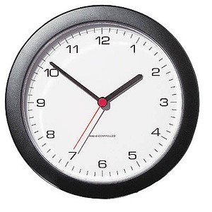 PEWETA Funkwanduhr Design schwarz 25,0 cm Kunststoff PEWETA Funkwanduhr Design schwarz 25,0 cm Kunststoff