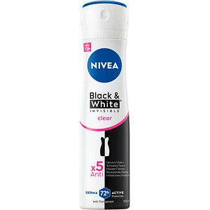NIVEA Black & White Invisible Clear Deo-Spray 150,0 ml