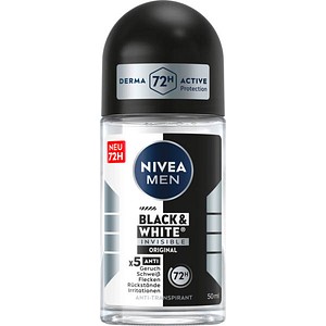 NIVEA MEN Black & White Invisible Original Deo-Roller 50,0 ml