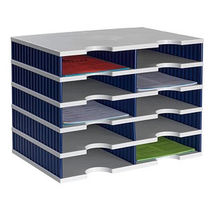 styro Sortierstation Styrodoc grau/blau mit 10 Fächern styro Sortierstation Styrodoc grau/blau mit 10 Fächern
