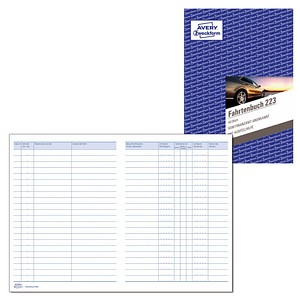 AVERY Zweckform Fahrtenbuch, Pkw mit Jahresabrechnung Formularbuch