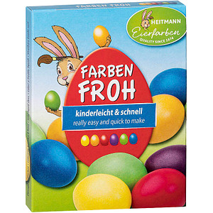 HEITMANN Eierfarben Farben-Froh Eierfarben farbsortiert, 1 Pack