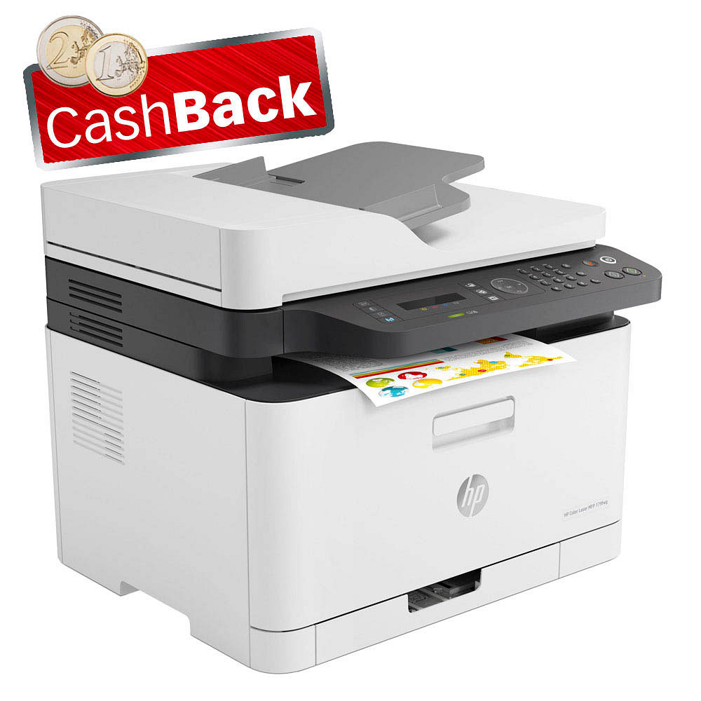 HP Color Laser MFP 179fwg 4 in 1 Farblaser-Multifunktionsdrucker grau ...