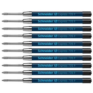 Schneider Express 75 F Kugelschreiber Mine 10Er Packung Blau Dokumentenecht
