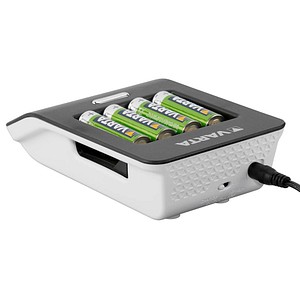 VARTA LCD ULTRA FAST CHARGER+ Akku Ladegerät günstig online Varta Power 15 Minuten Ladegerät mit LCD Display + 4 Stk