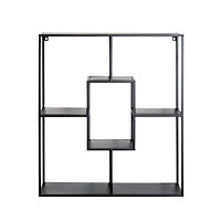 HAKU Möbel Wandregal schwarz 60,0 x 18,0 x 70,0 cm | office discount