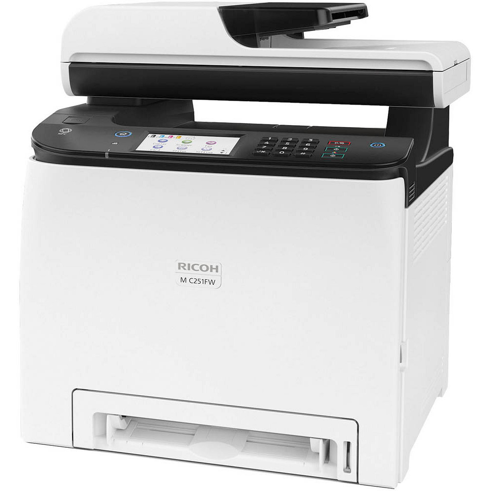 RICOH M C251FW 4 in 1 FarblaserMultifunktionsdrucker weiß office