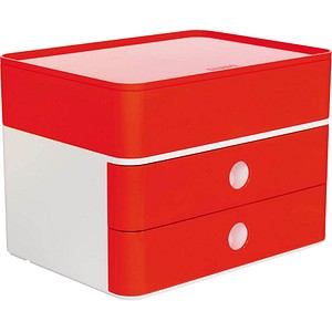 HAN Schubladenbox Smart Box plus ALLISON rot 1100-17, DIN A5 mit 3 Schubladen