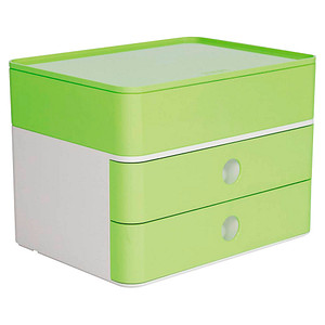 HAN Schubladenbox Smart Box plus ALLISON grün 1100-80, DIN A5 mit 3 Schubladen