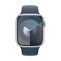 Apple Watch Series 9 45 mm Aluminium (GPS+Cellular) Sportarmband M/L silber  | office discount