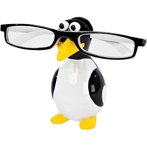 WEDO Brillenhalter Pinguin schwarz/weiß/gelb Polyresin 4,6 x 5,2 x