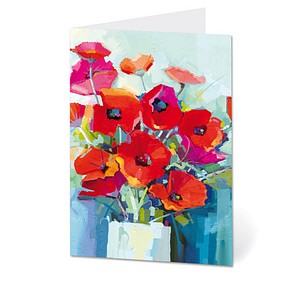 LUMA Grußkarte Mohnblumen DIN B6 Motiv