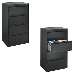 CP Hängeregistraturschrank grau 4 Schubladen CP Hängeregistraturschrank grau 4 Schubladen
