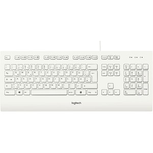 K280e kabelgebunden Keyboard Corded office Tastatur | discount Logitech weiß
